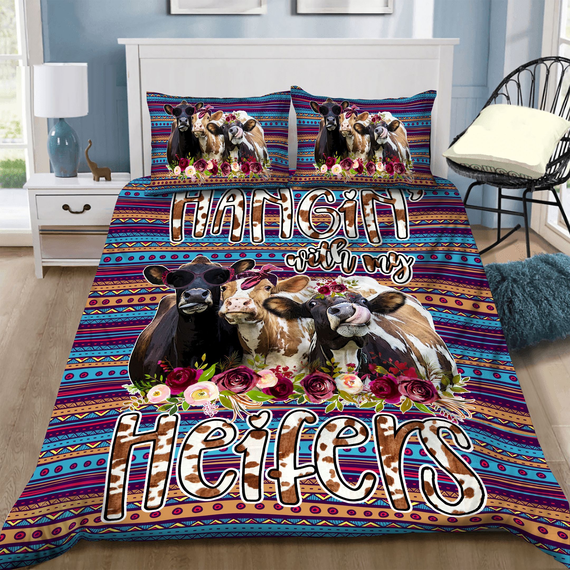 Cow Bedding Set