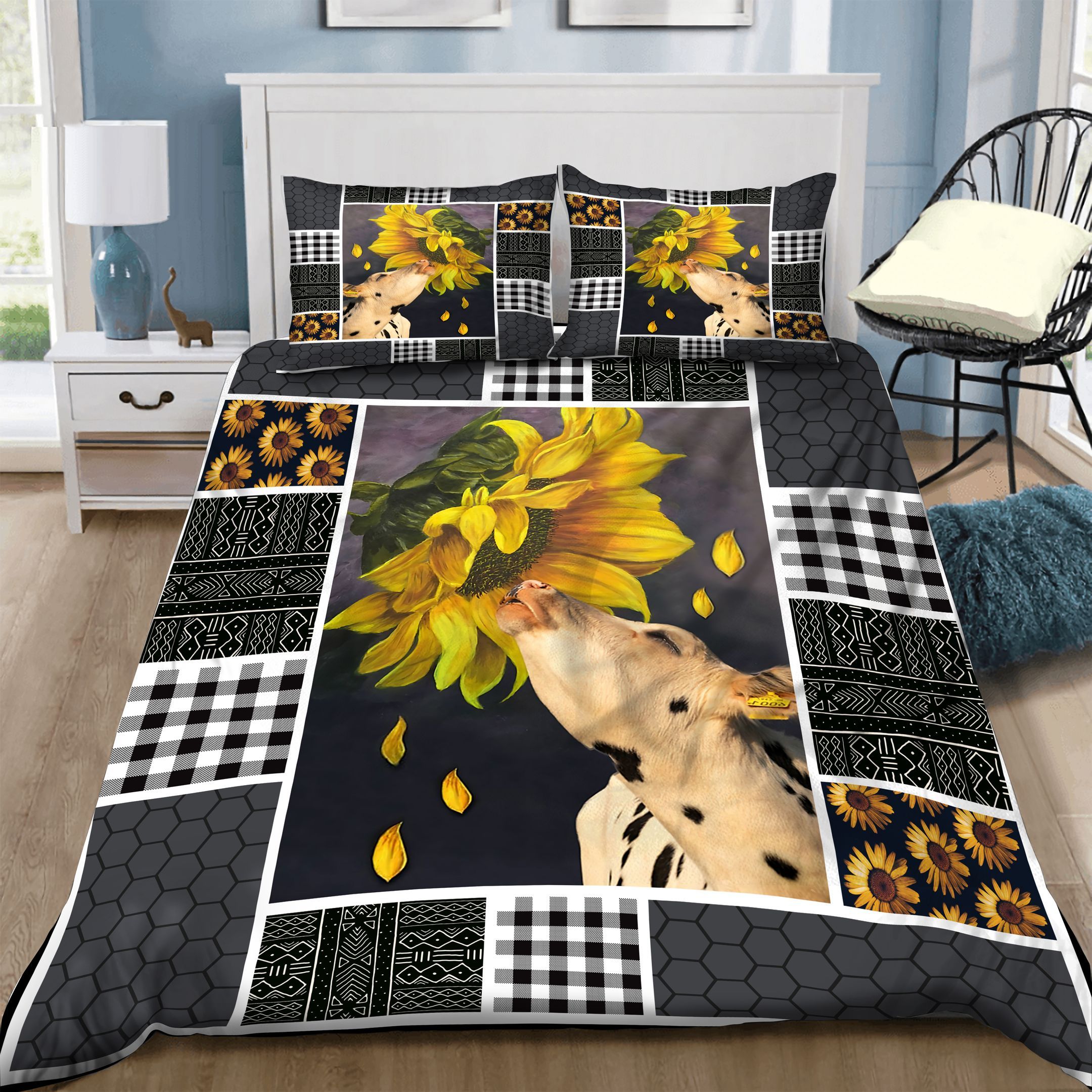 Cow Bedding Set