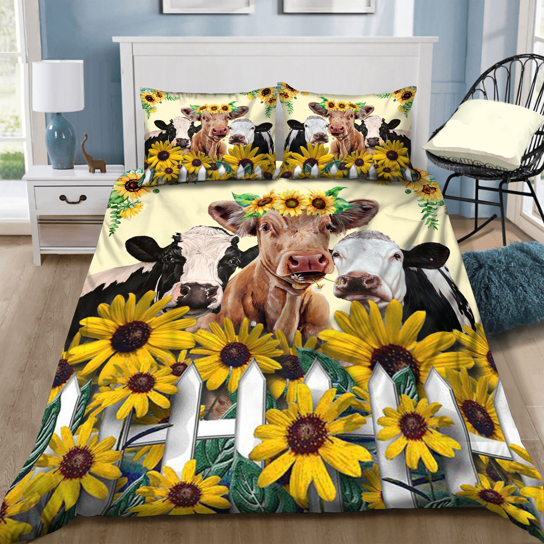 Cow Bedding Set