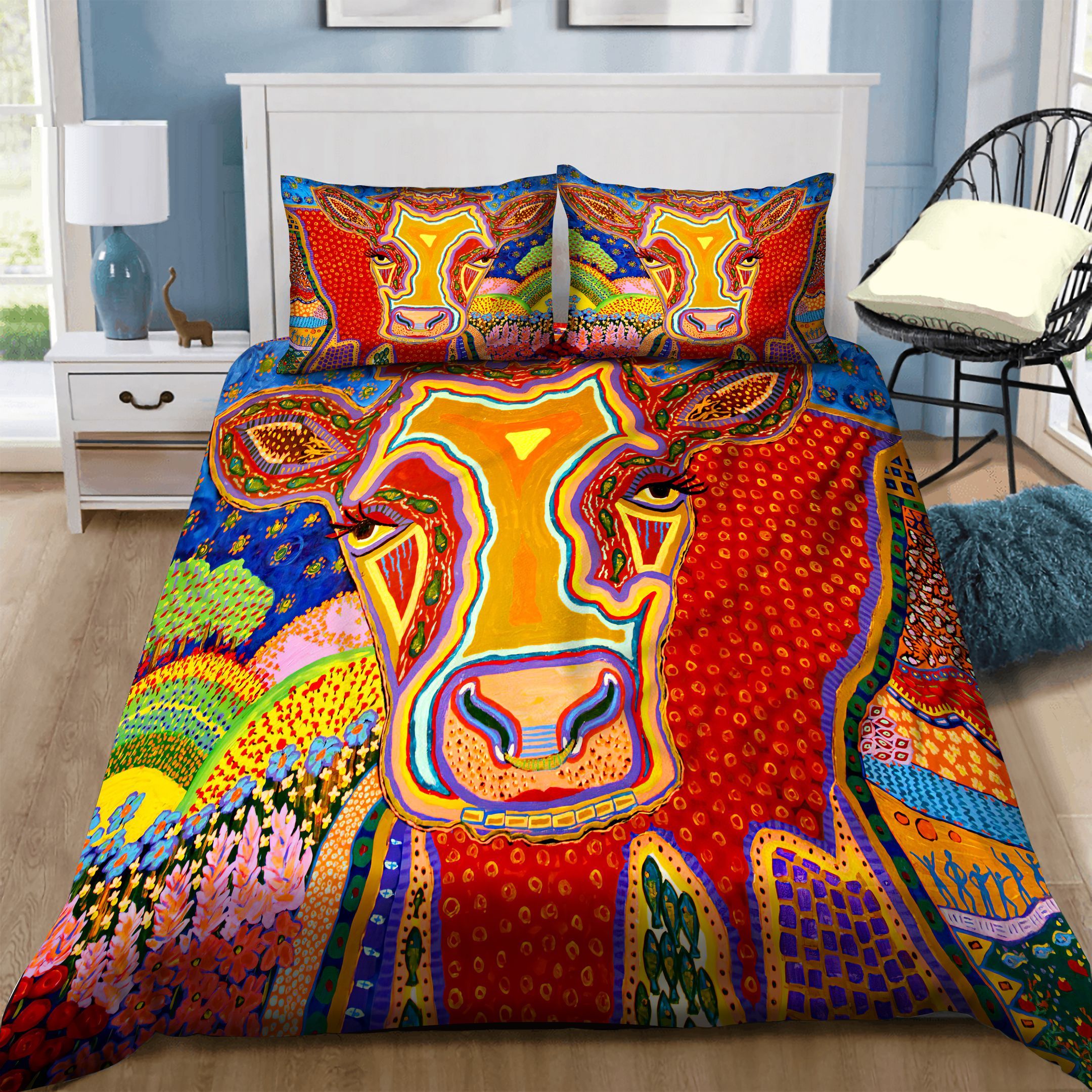 Cow Bedding Set