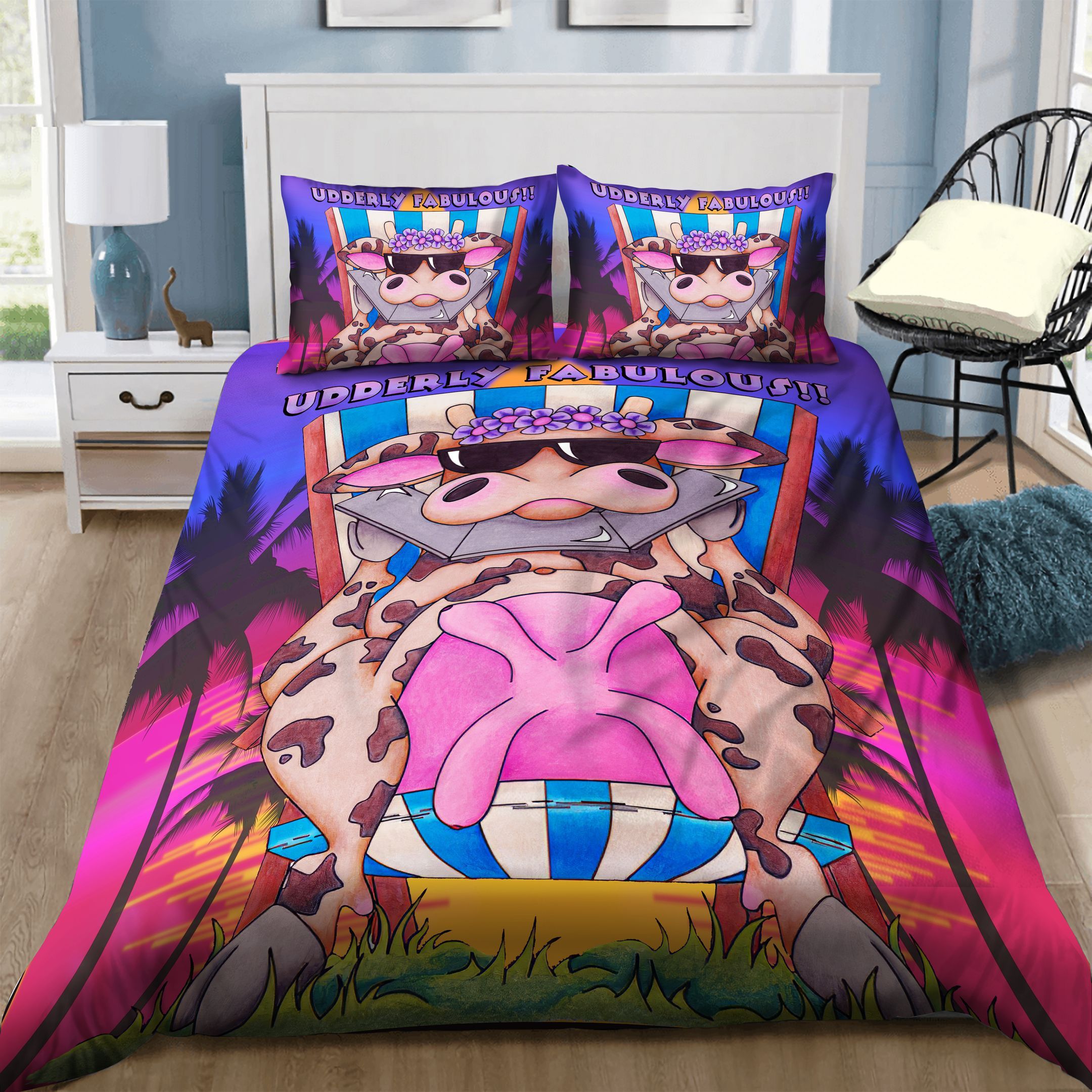 Cow Bedding Set