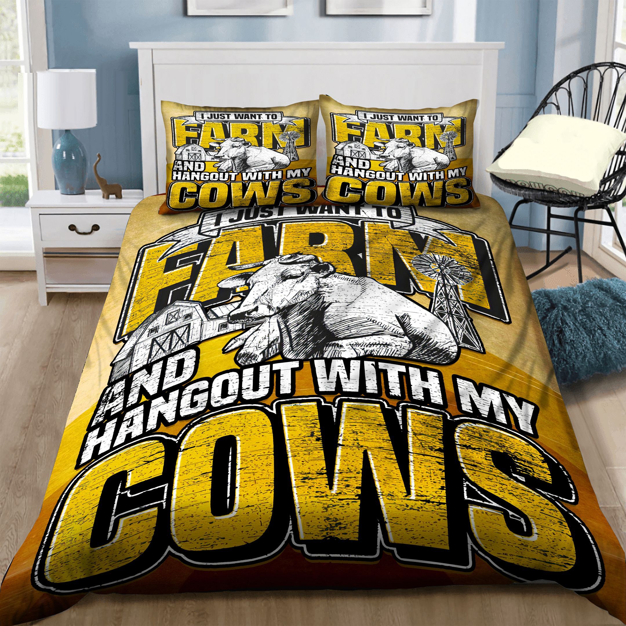 Cow Bedding Set