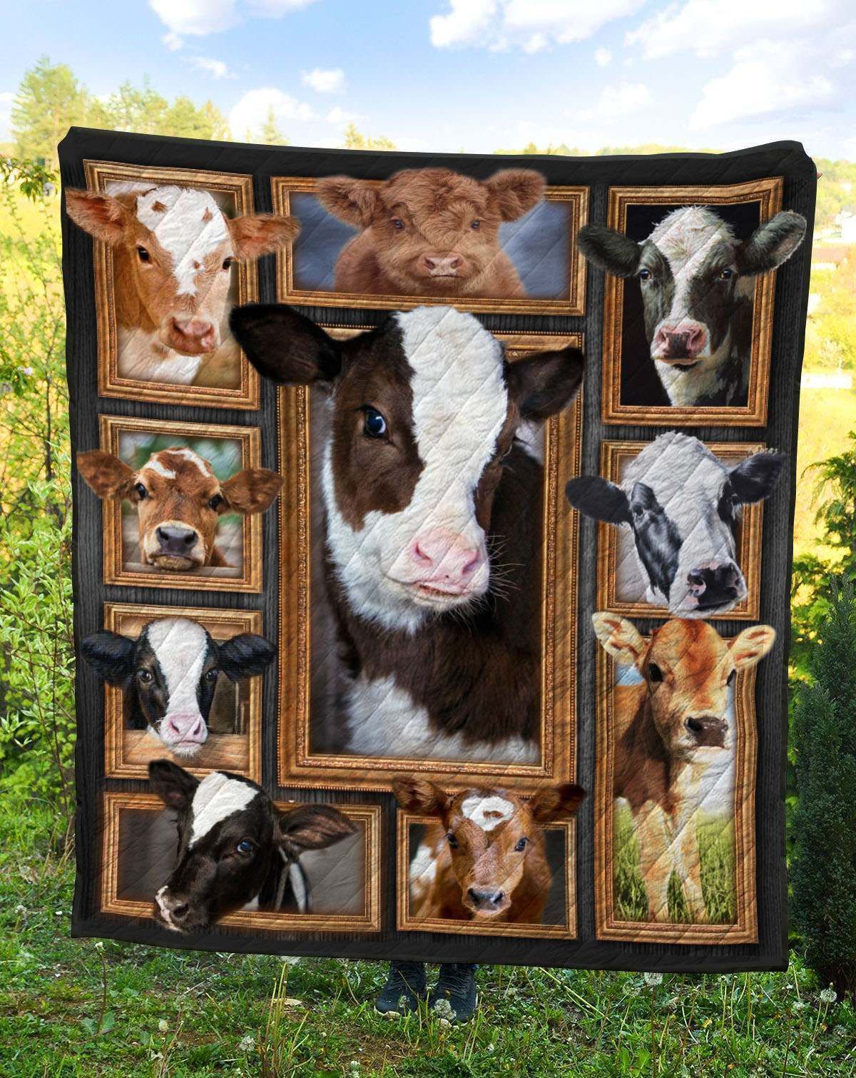 Cow BI010803C TBG Quilt Blanket