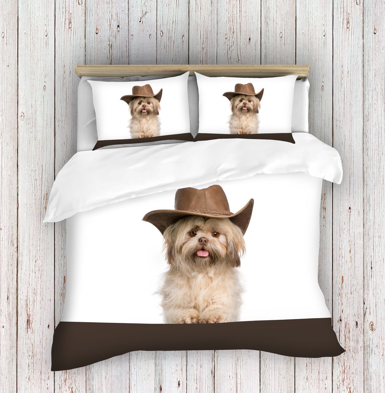 Cow Boy Dog Bedding Set