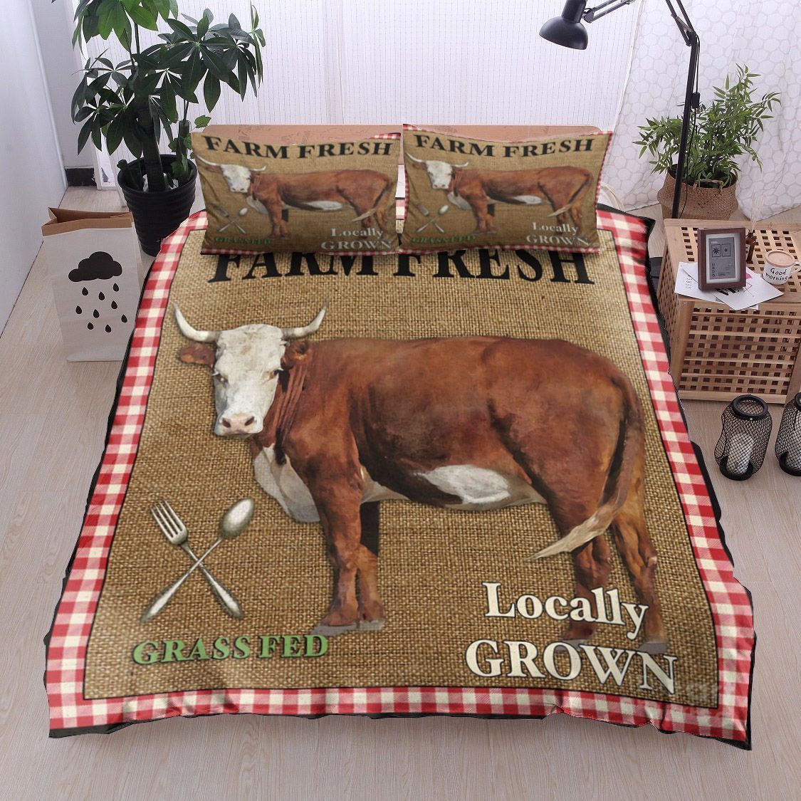 Cow Bedding Set