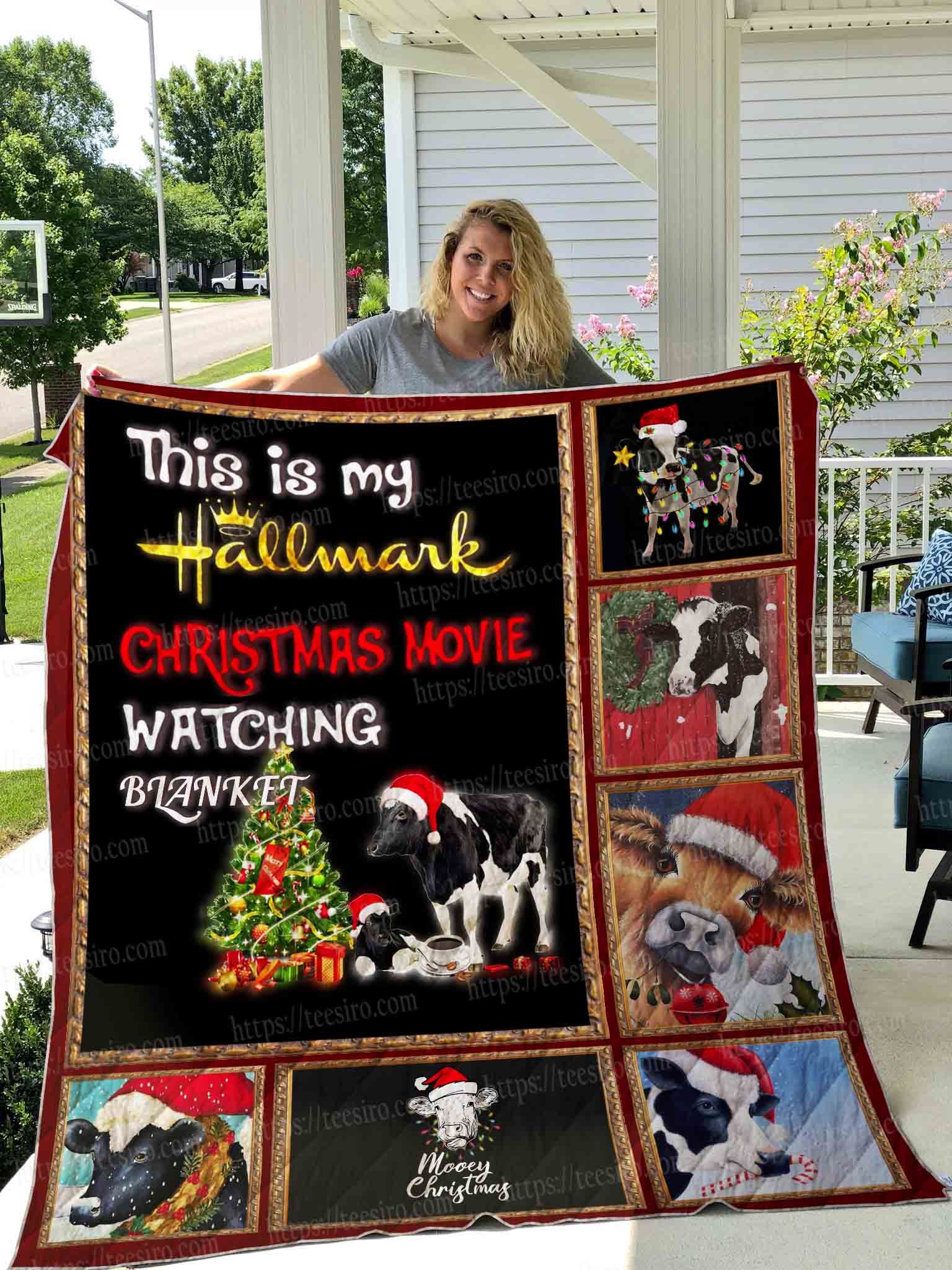 Cow Christmas Quilt Blanket DHC1501421VT