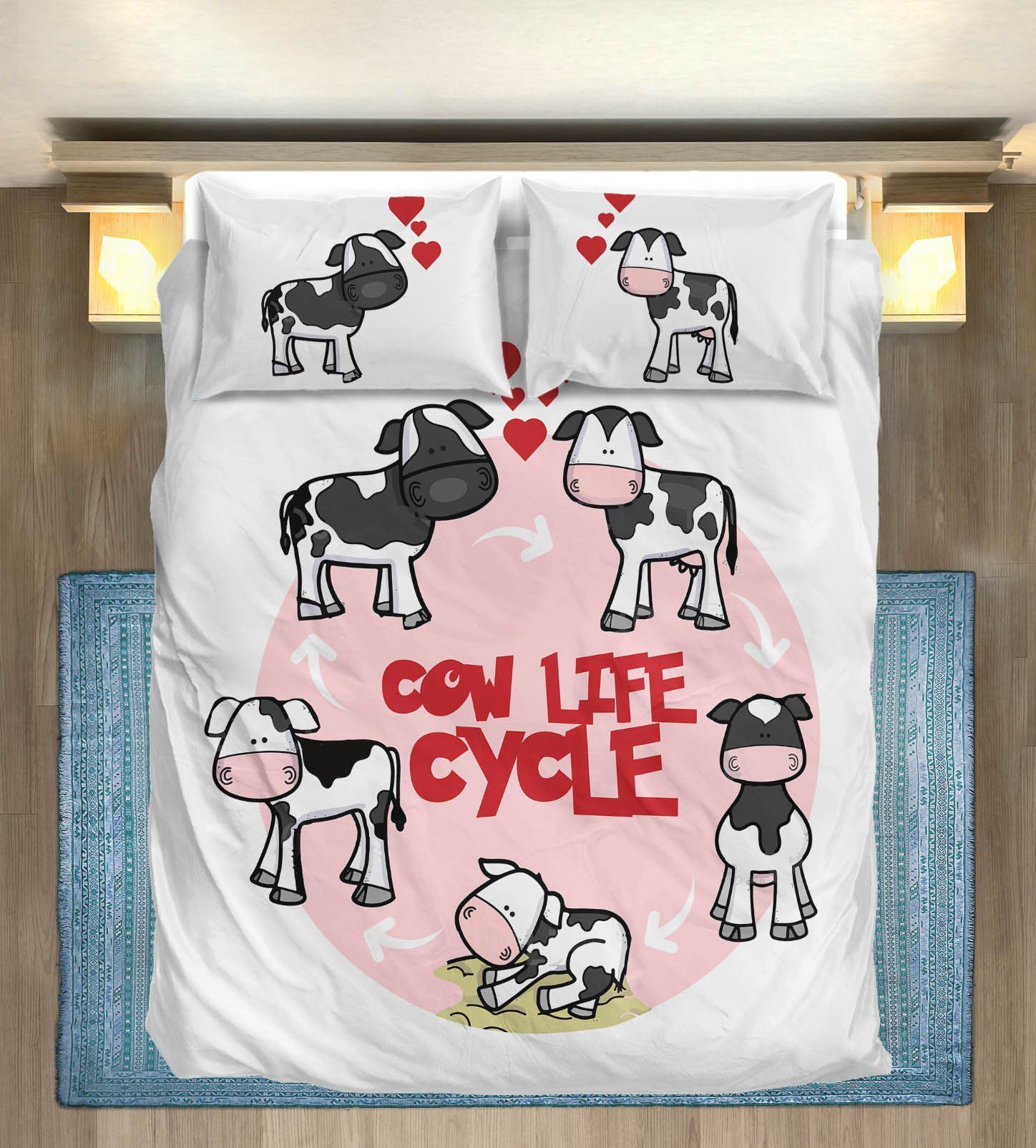 Cow Bedding Set