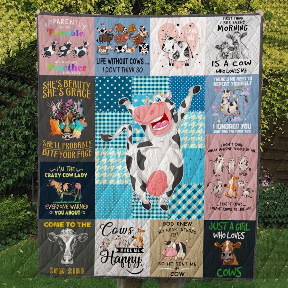 Cow CL14100162MDQ Quilt Blanket