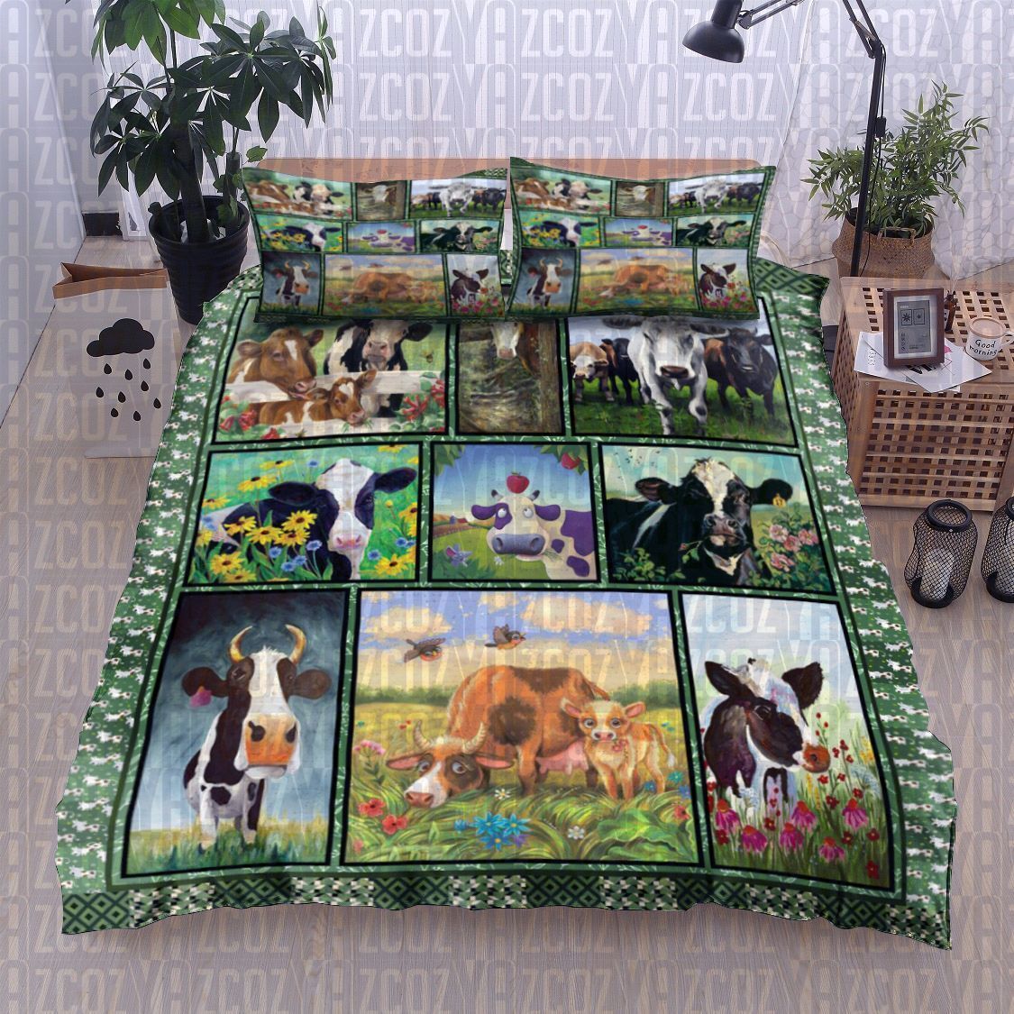 Cow Bedding Set