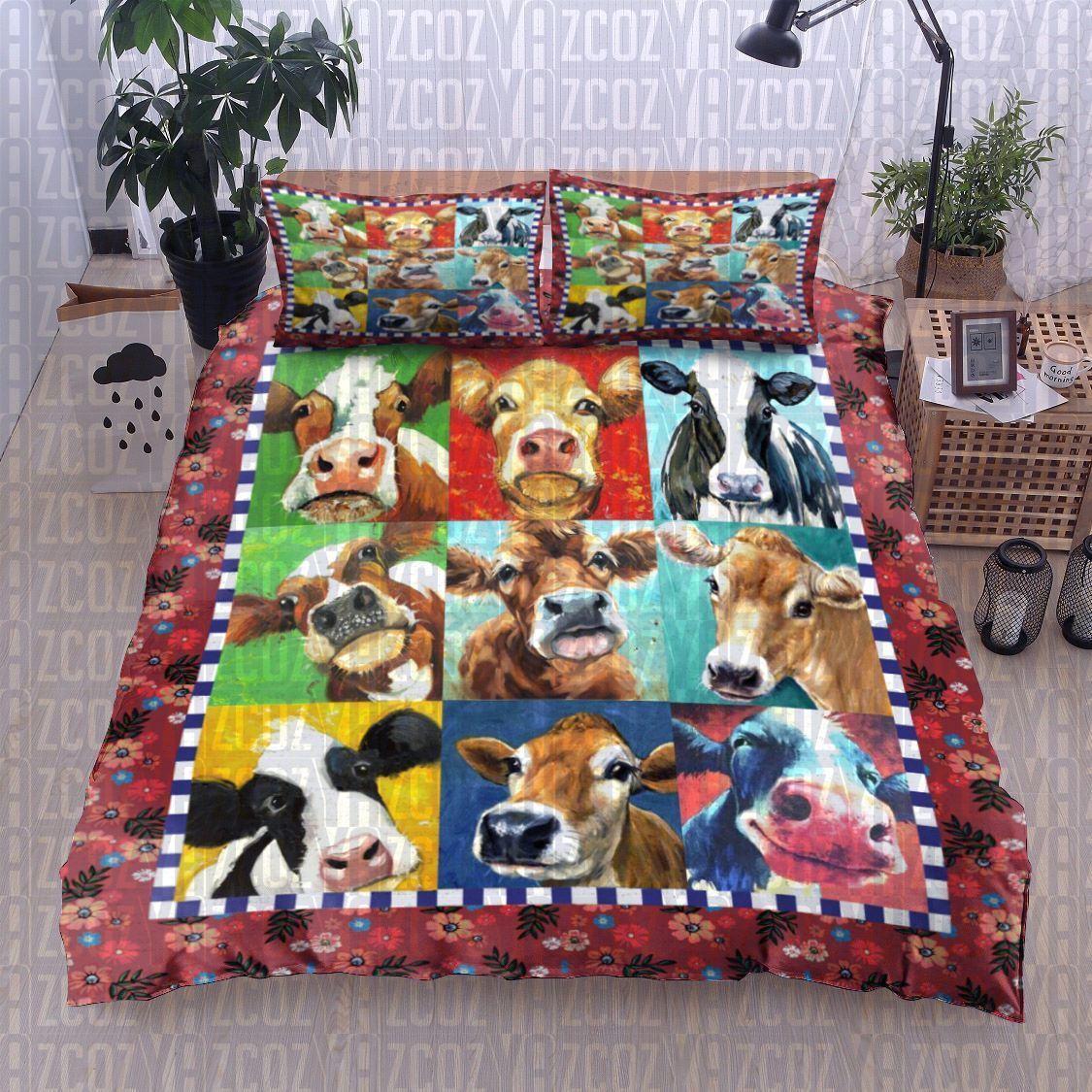 Cow Bedding Set