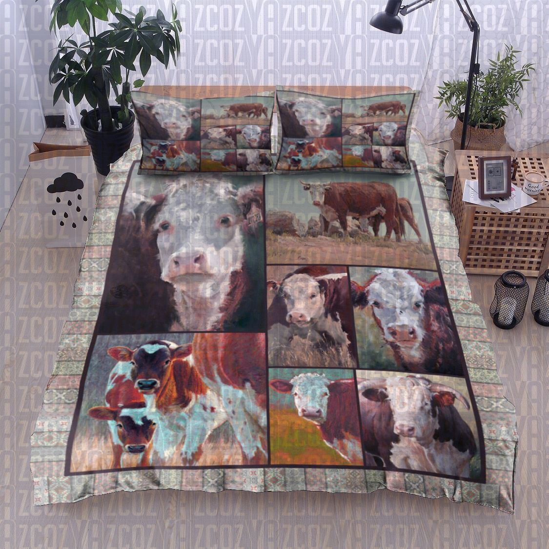 Cow Bedding Set
