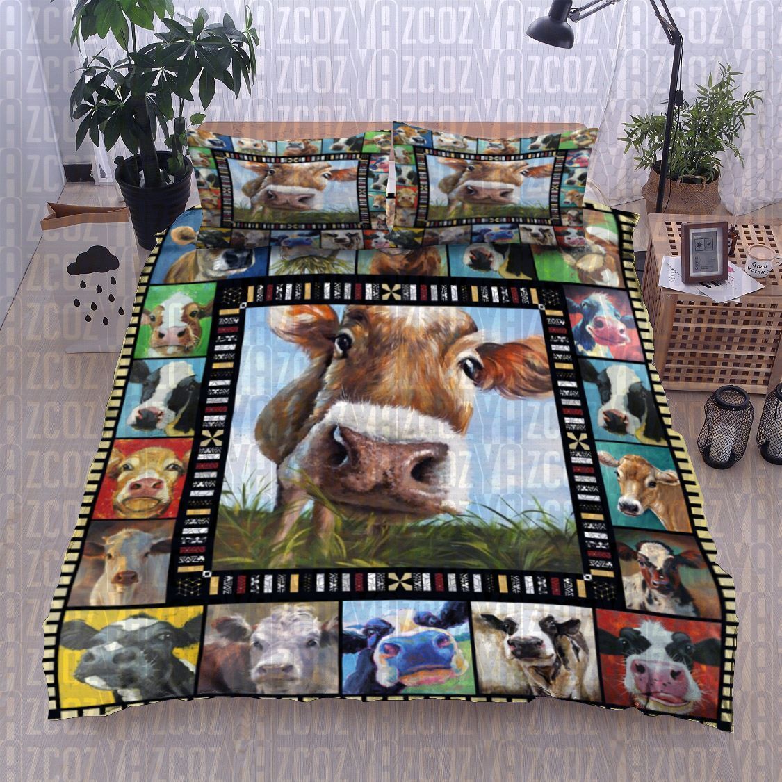 Cow Bedding Set