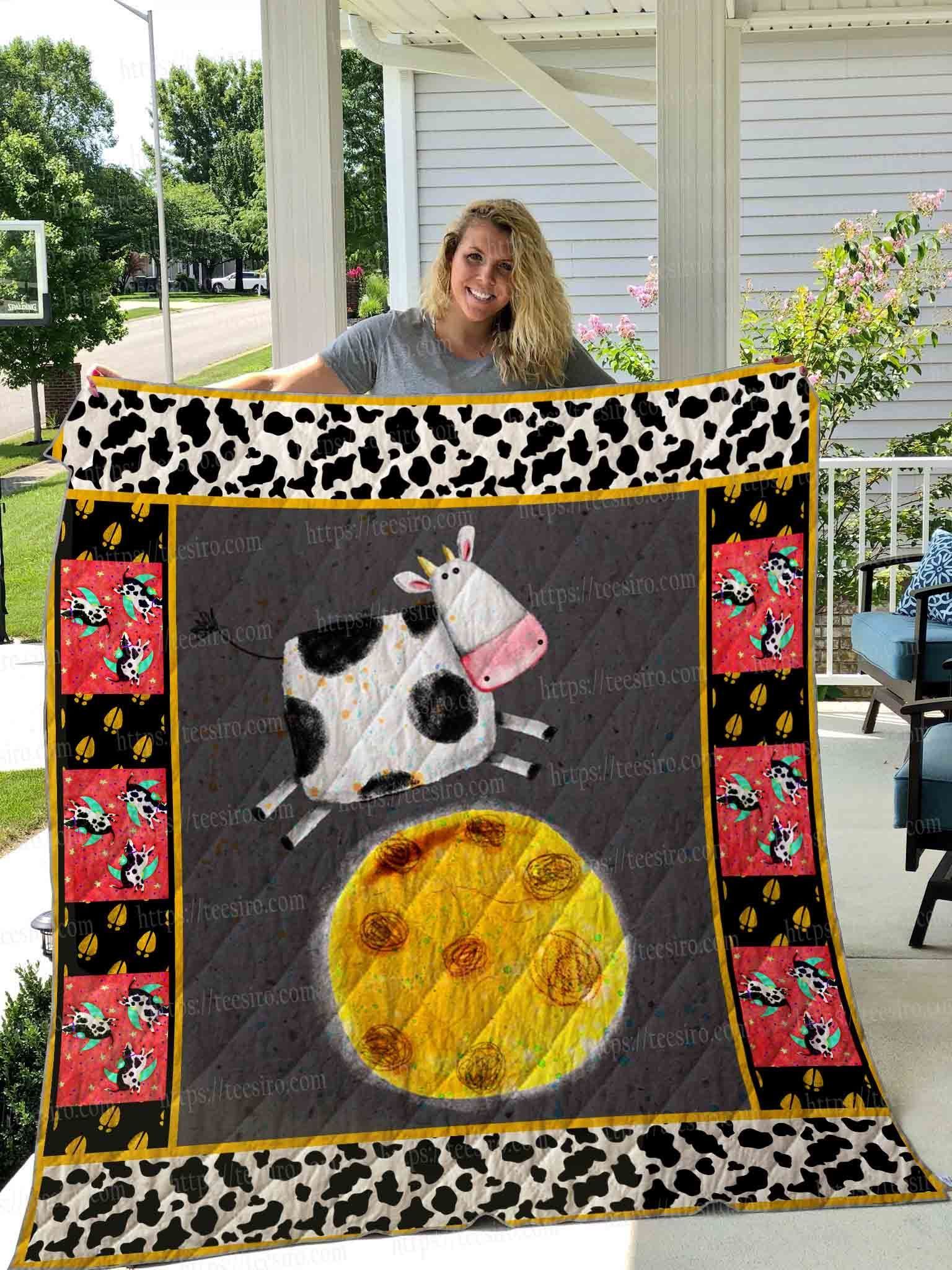 Cow Cow And Moon GS-CL-DT0107 Quilt Blanket