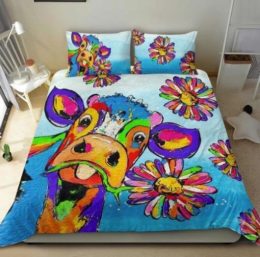 Cow Daisy Bedding Set