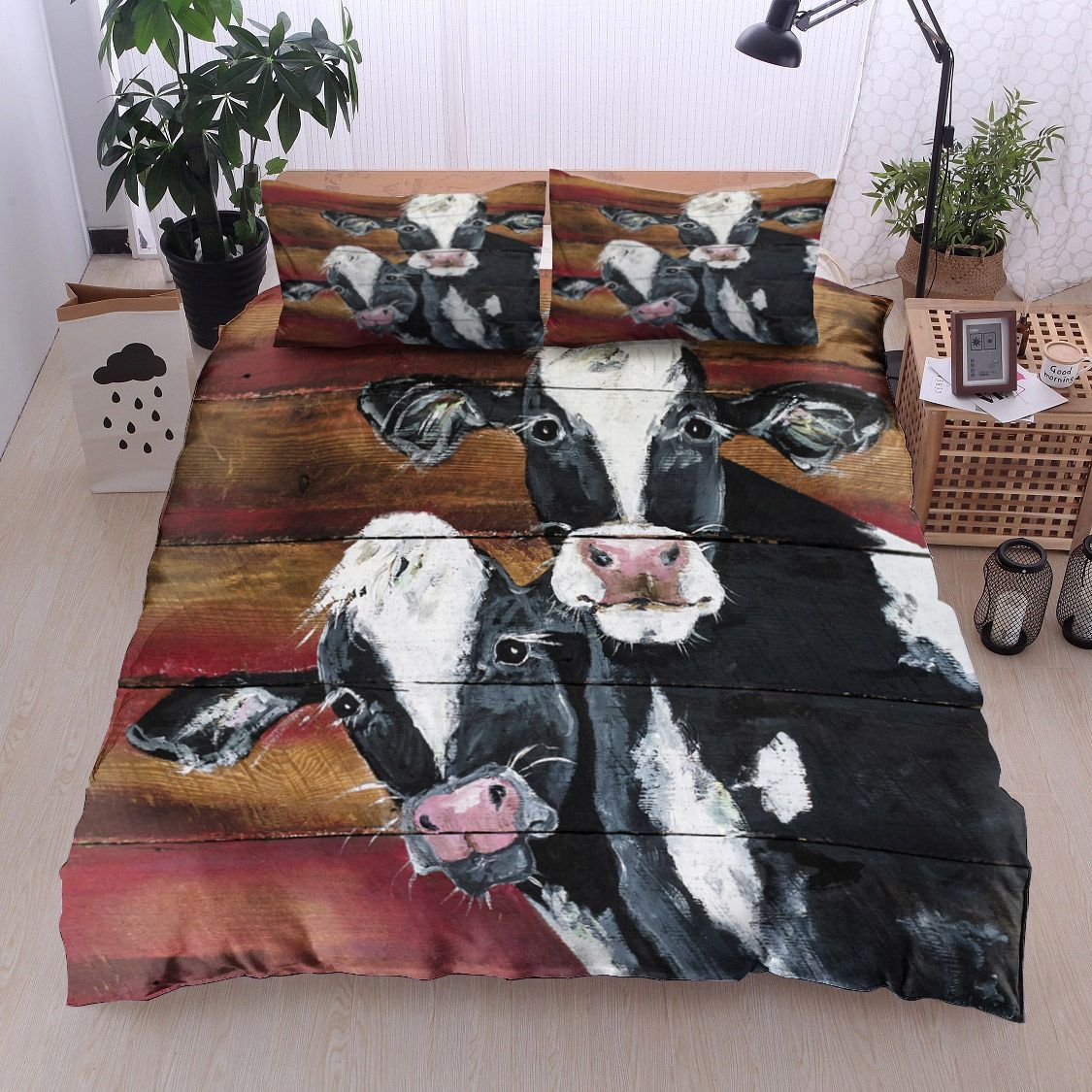 Cow Bedding Set