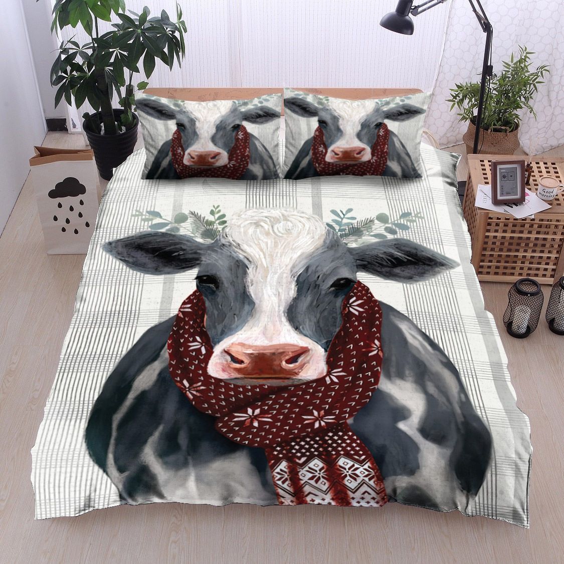 Cow Bedding Set