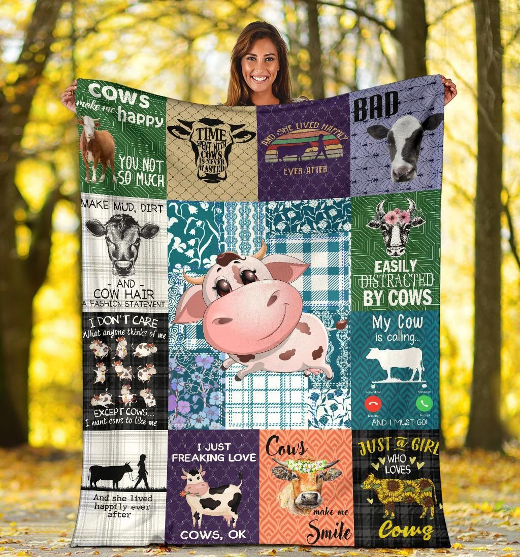 Cow Fleece Blanket