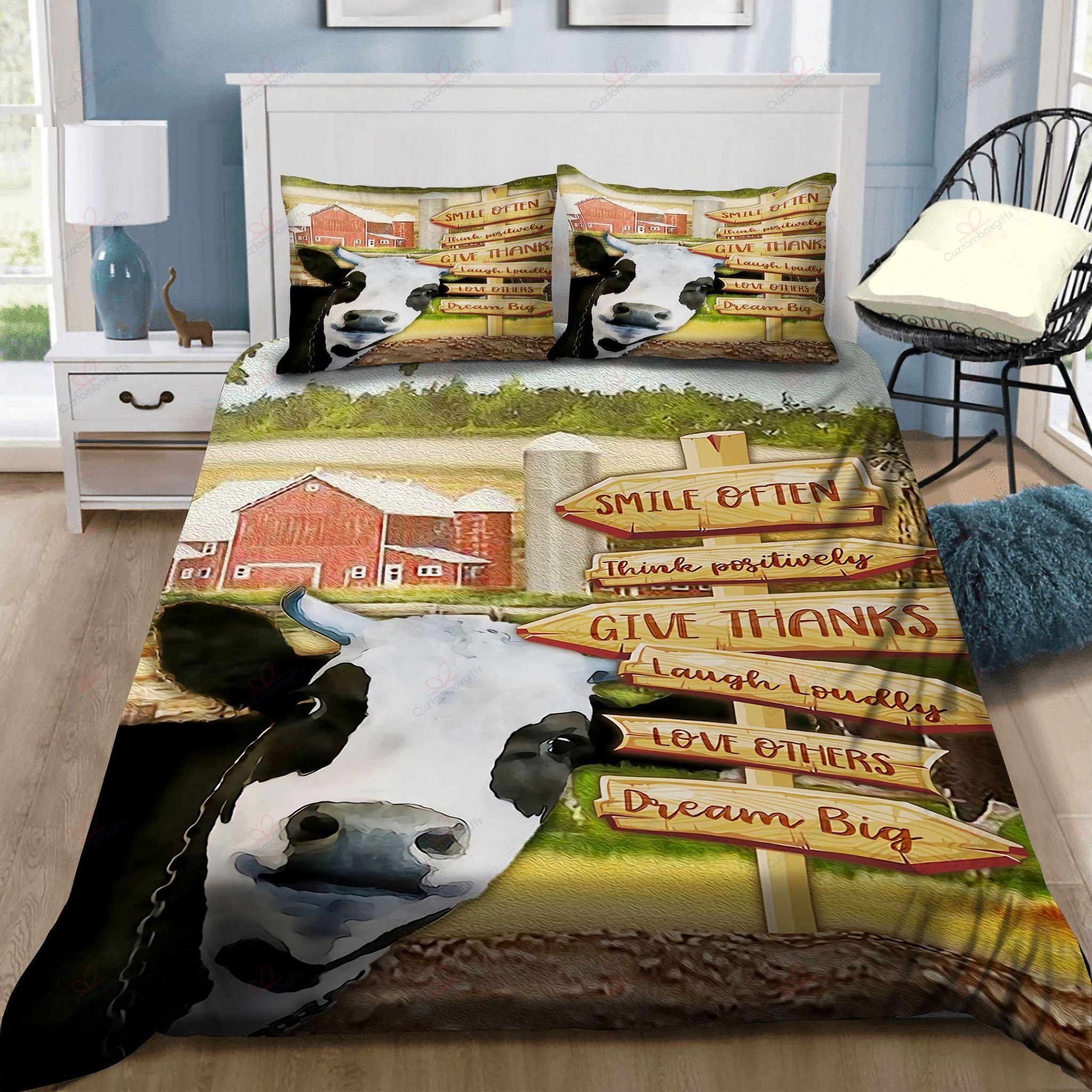 Cow Bedding Set
