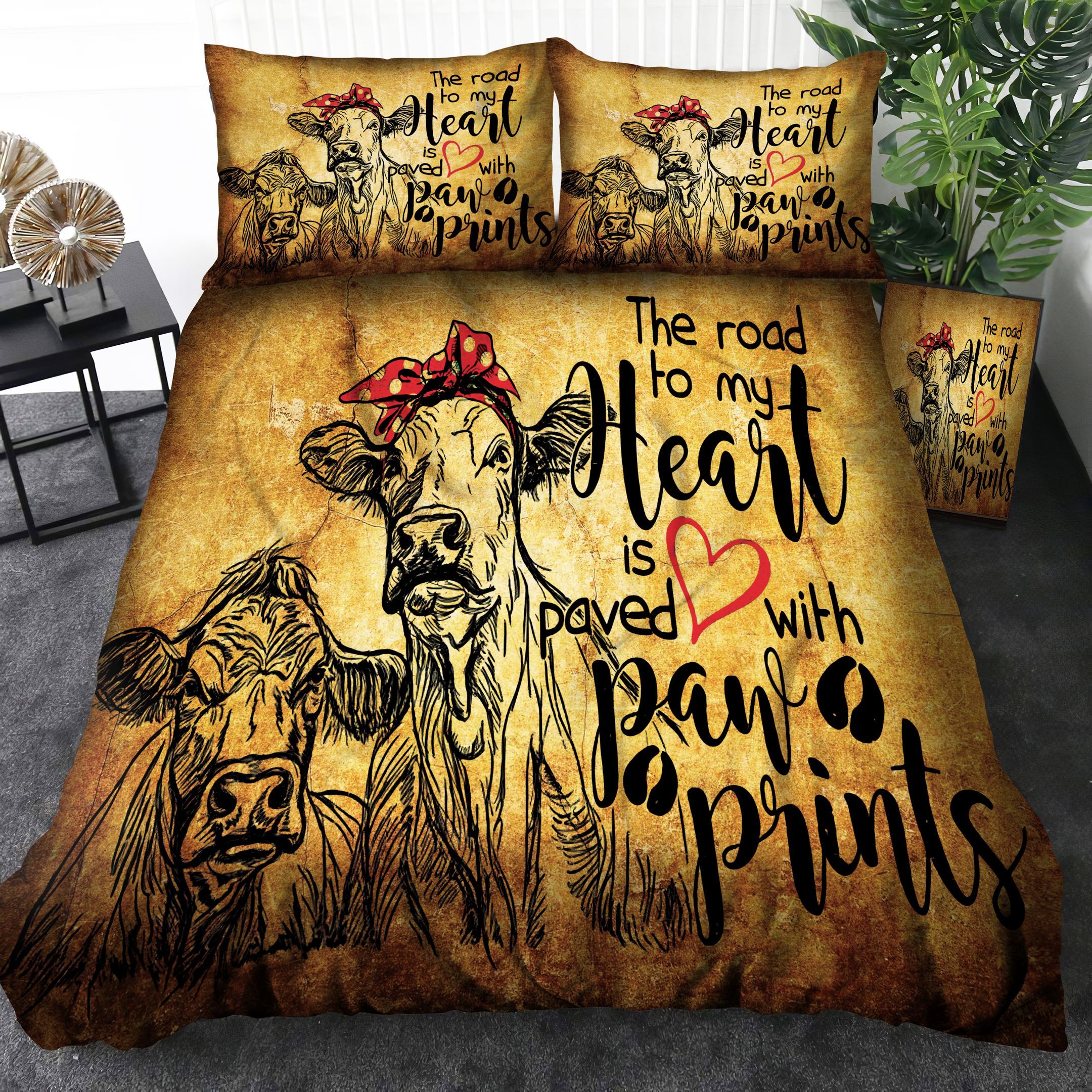 Cow Bedding Set