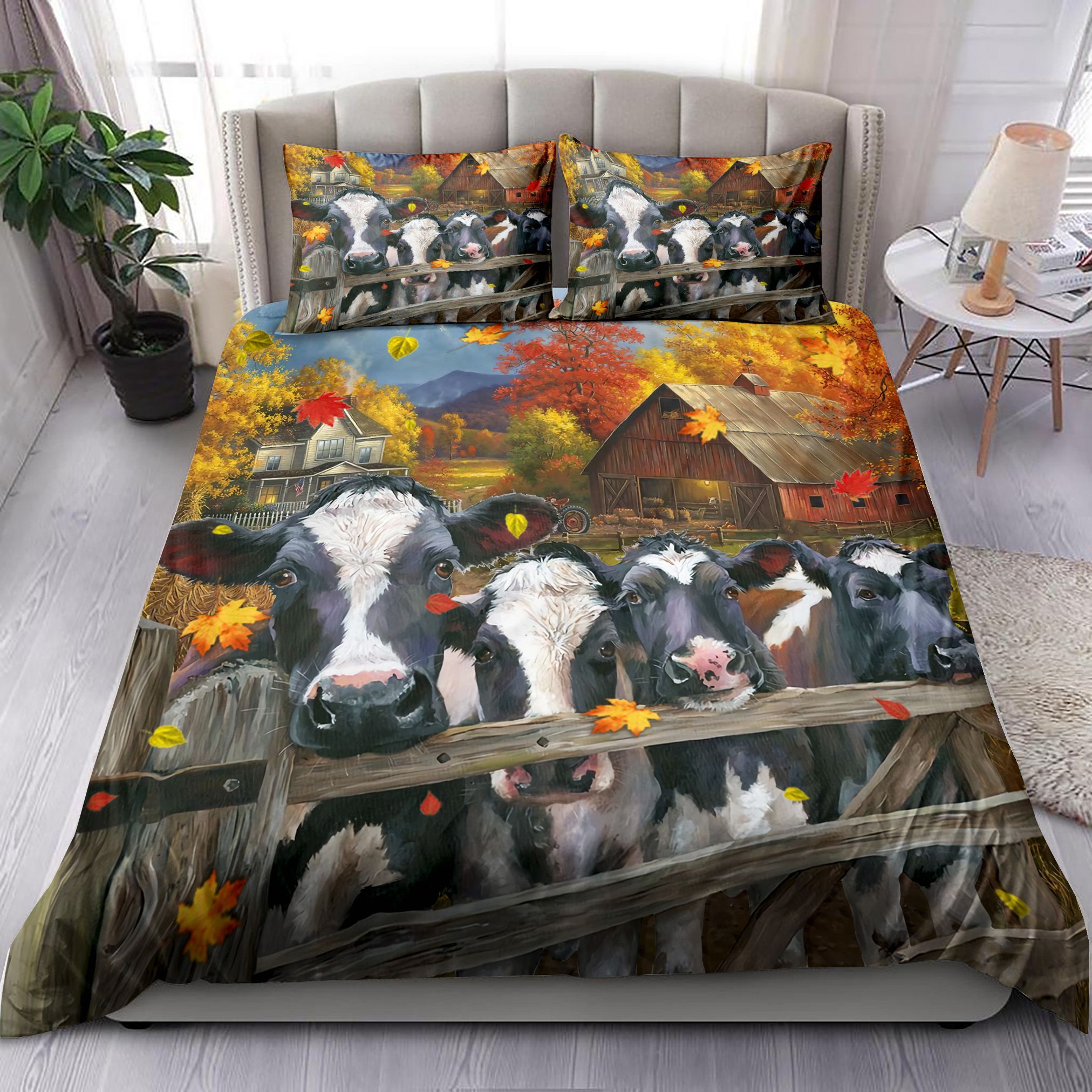 Cow Farm Autumn Bedding Set
