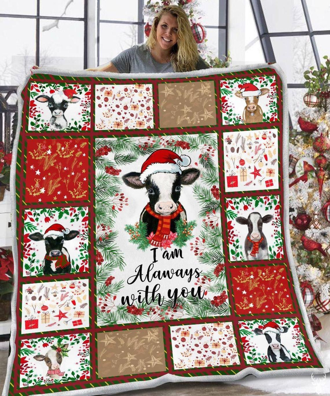 Cow Farm Fleece Blanket