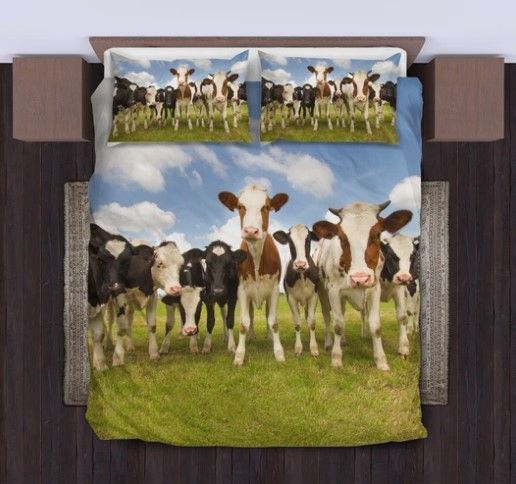 Cow Field Bedding Set