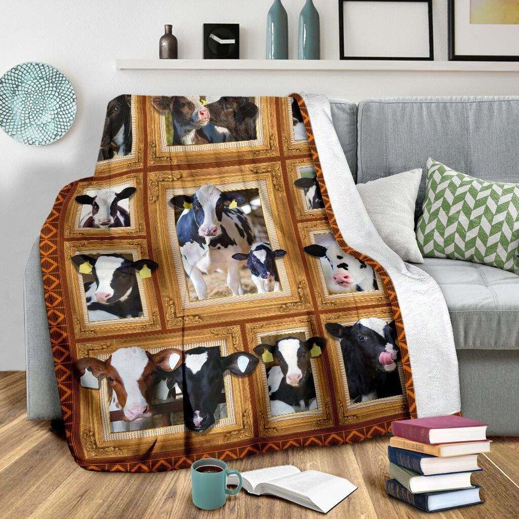 Cow Fleece Blanket