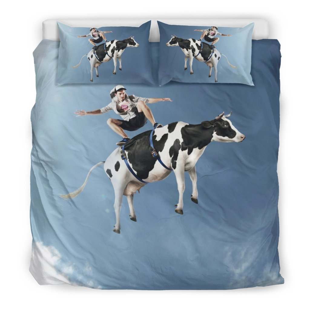 Cow fly Bedding Set