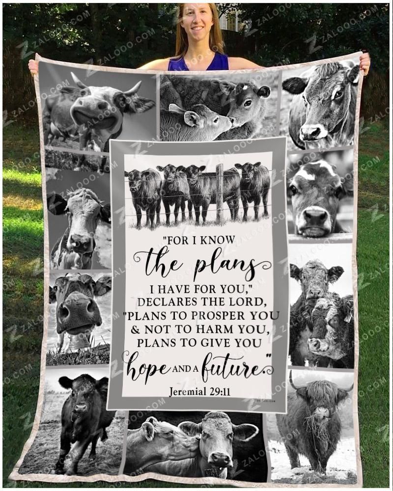 Cow For I Know Sherpa Fleece Blanket