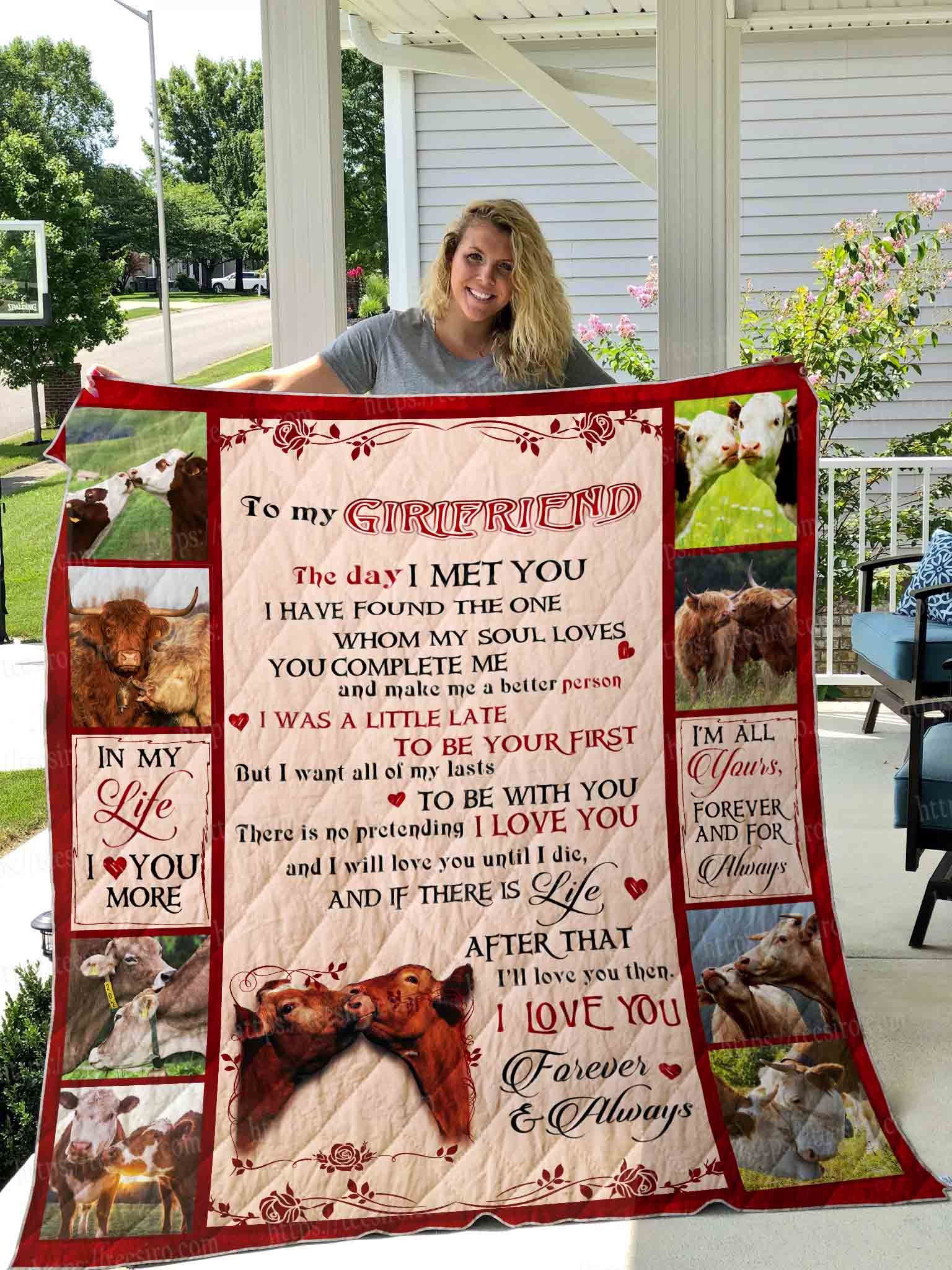 Cow Girlfriend Quilt Blanket DHC1501670VT