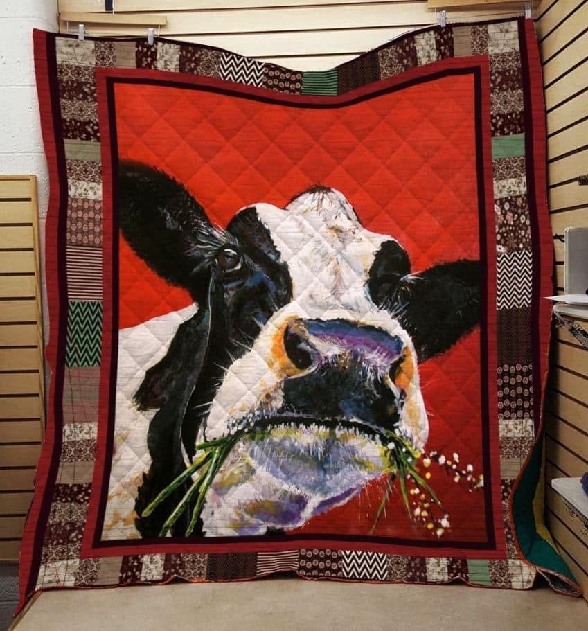 Cow Hello Baby Quilt Blanket Dhc04011955Dd