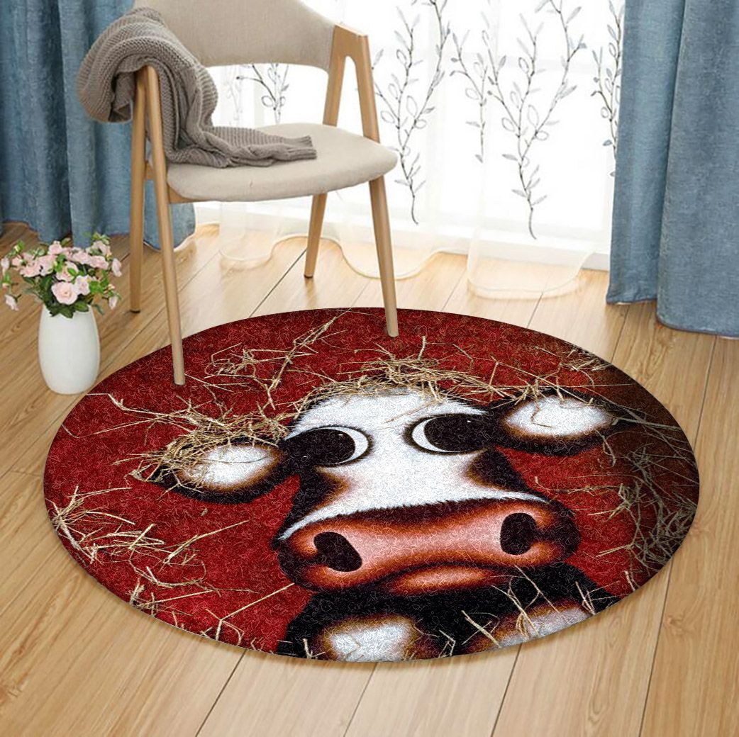 Cow Round Carpet