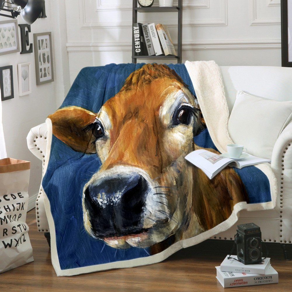 Cow Sherpa Fleece