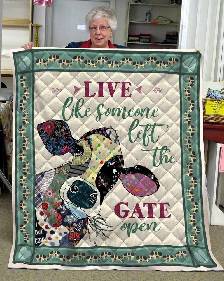 Cow I Love Cow Quilt Blanket DHC31121158TD