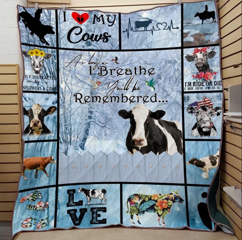 Cow I Love My Cow Quilt Blanket Dhc04011777Dd