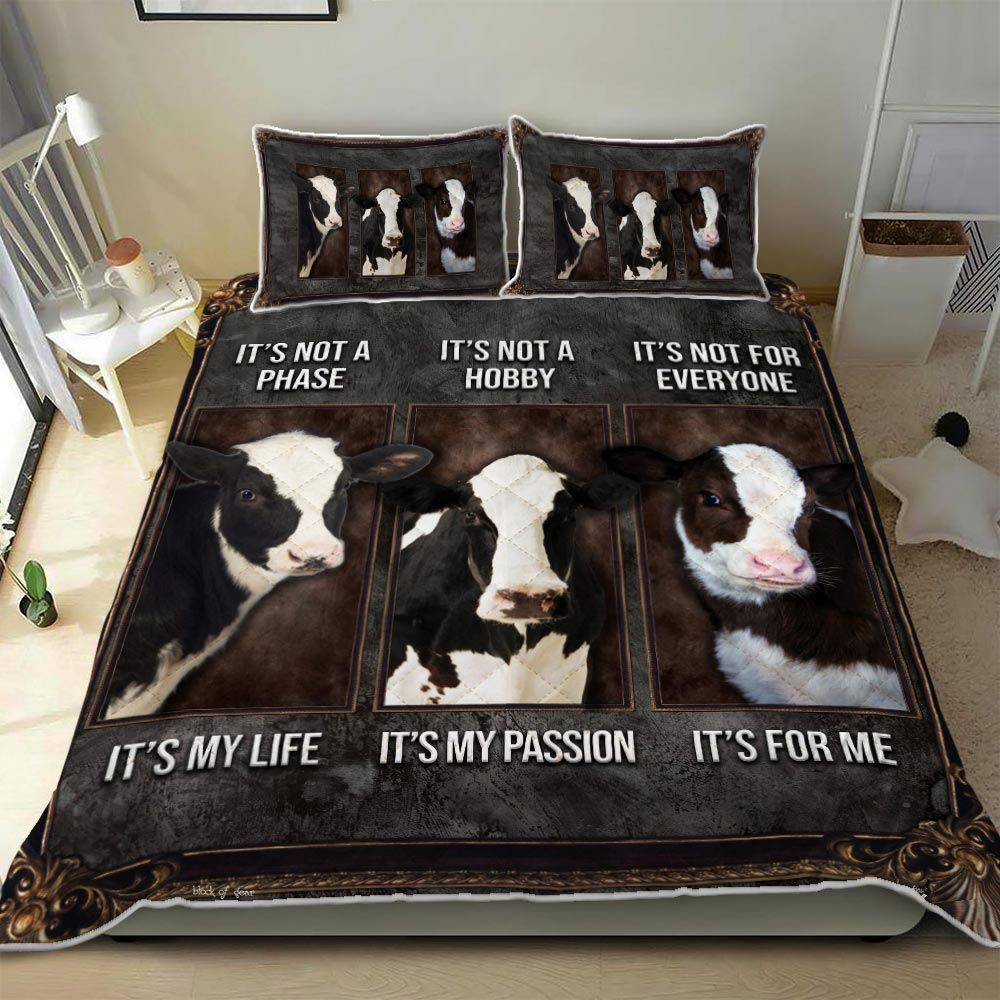 Cow It Is My Life My Passion Bedding Set
