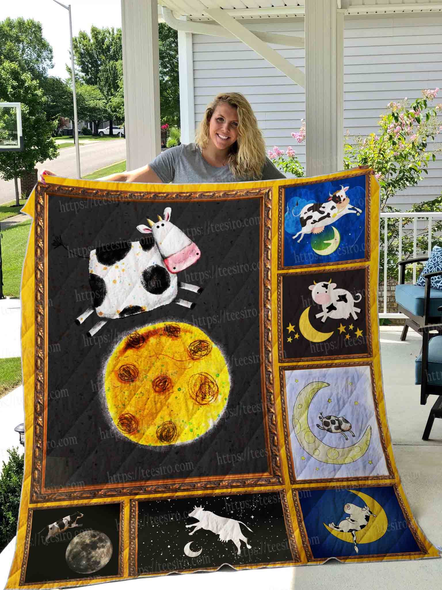 Cow Jump Over The Moon Quilt Blanket DHC1501422VT