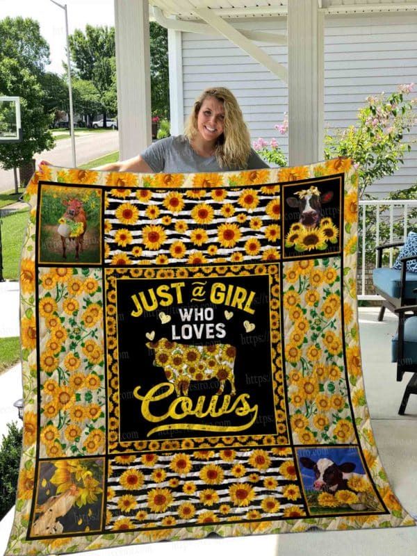 Cow Just A Girl Who Loves Cows Quilt Blanket DHC020120394TD