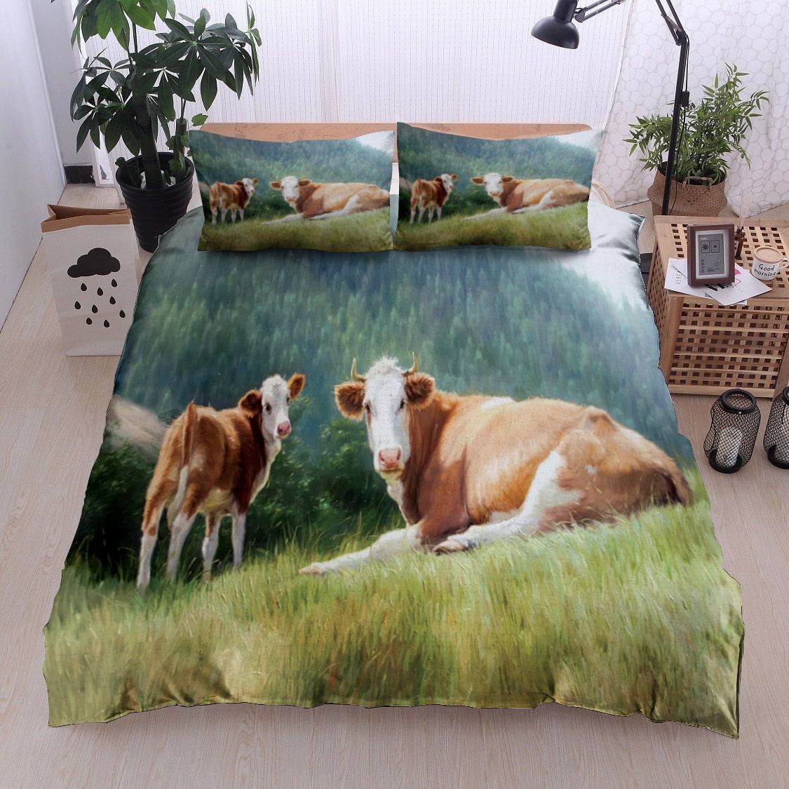 Cow Bedding Set