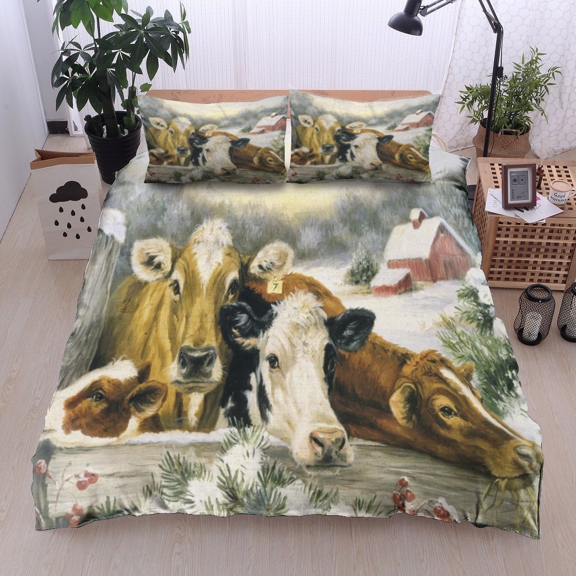 Cow Bedding Set