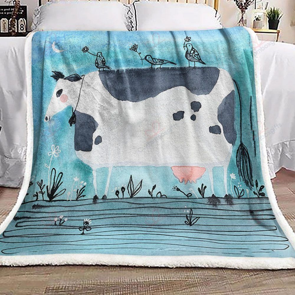 Cow Fleece Blanket