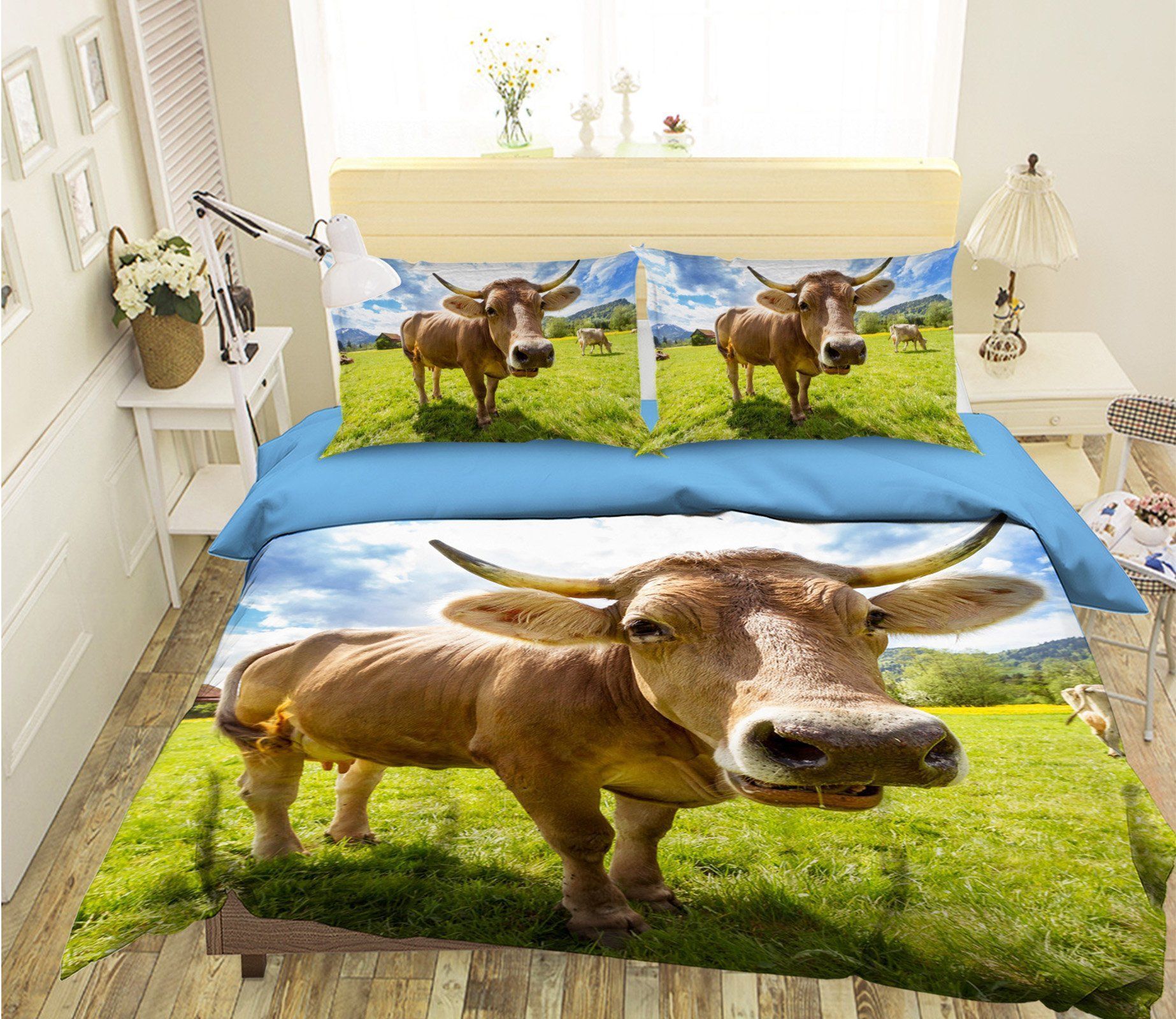 Cow Mouth Bedding Set