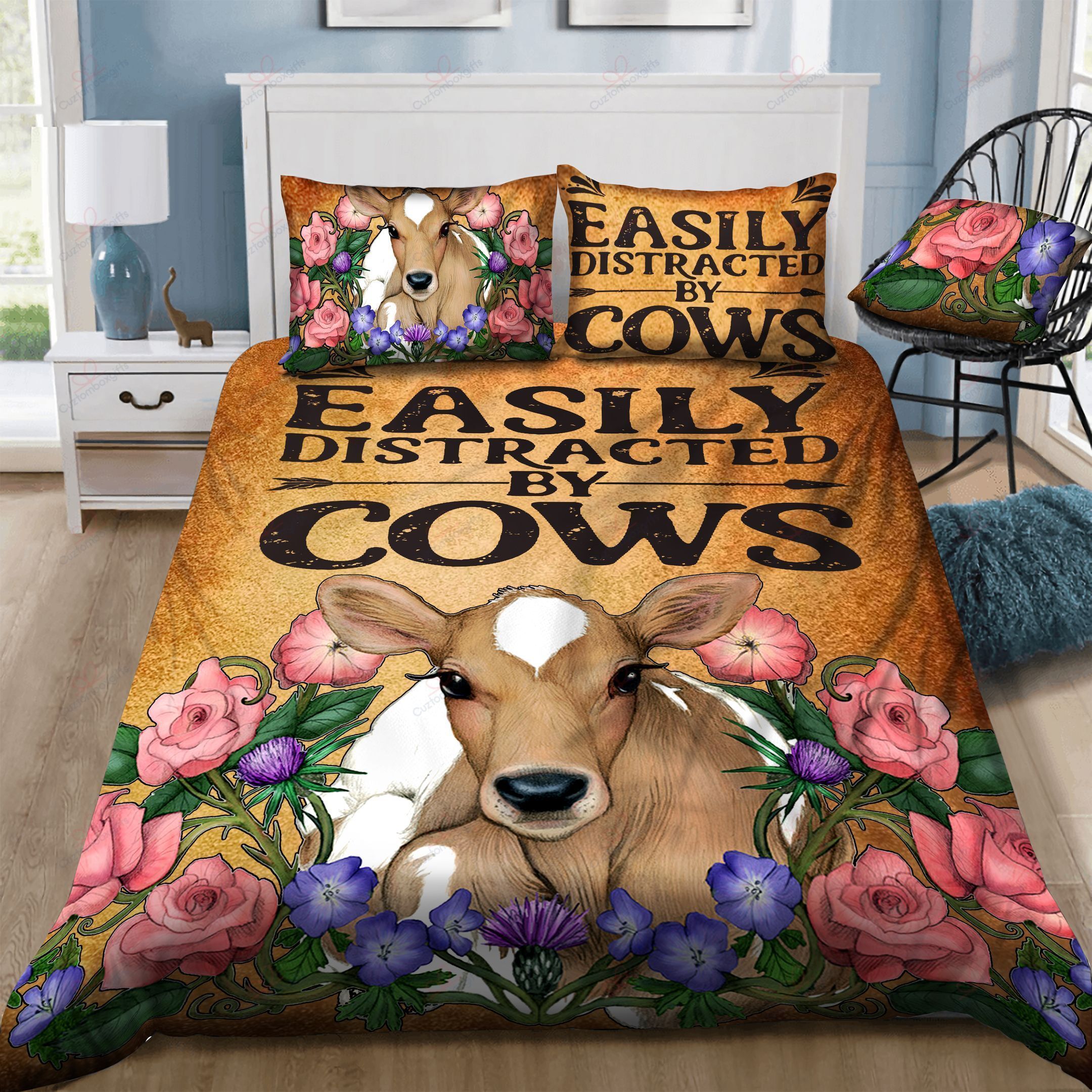 Cow Bedding Set