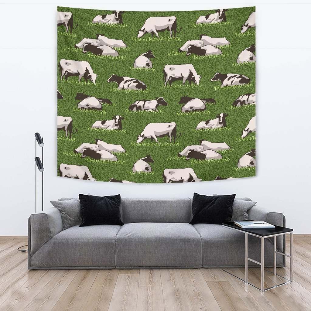 Cow On Green Grass CL17100061MDT Tapestry