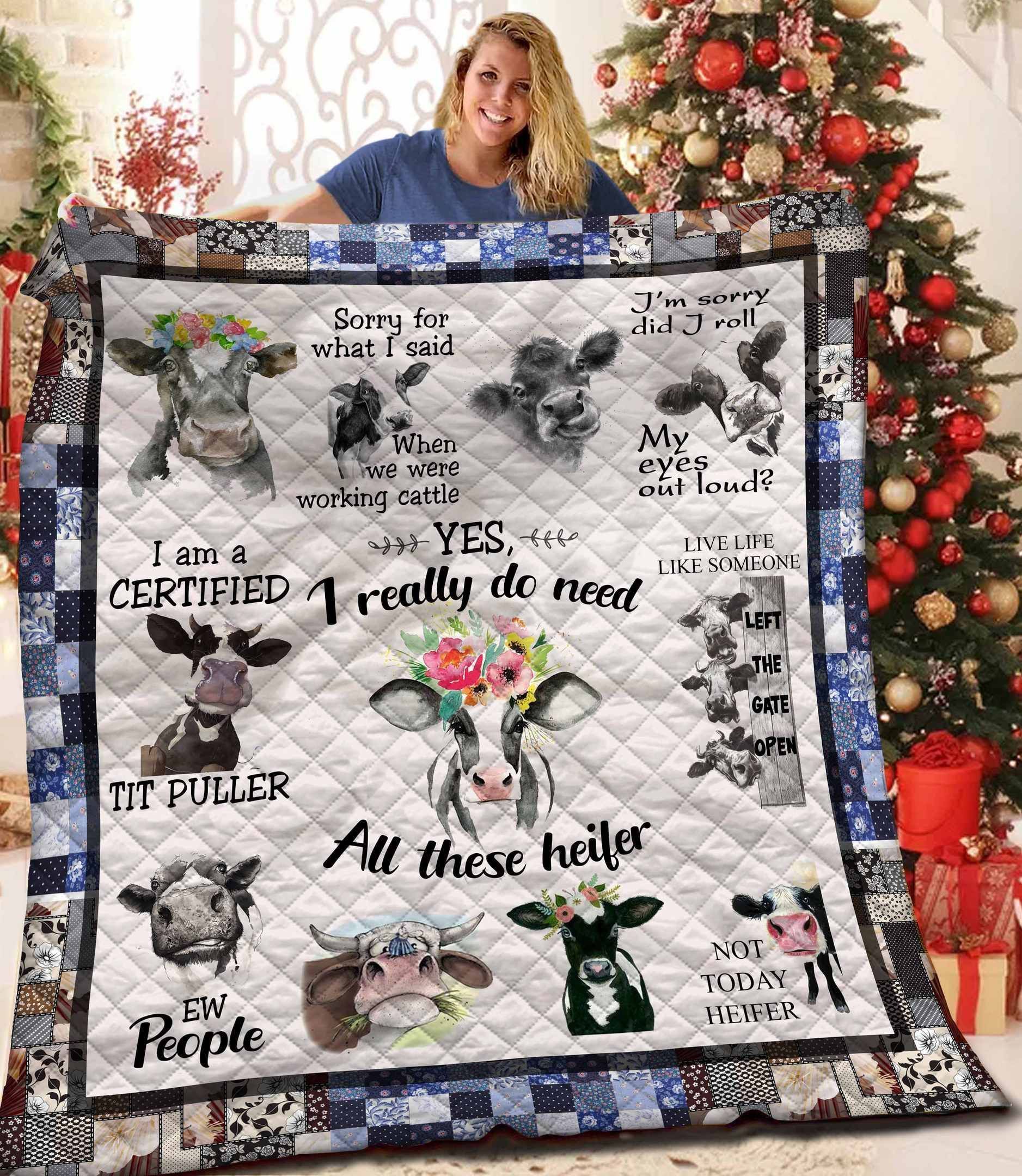 Cow Quilt Blanket BBB0411223SM