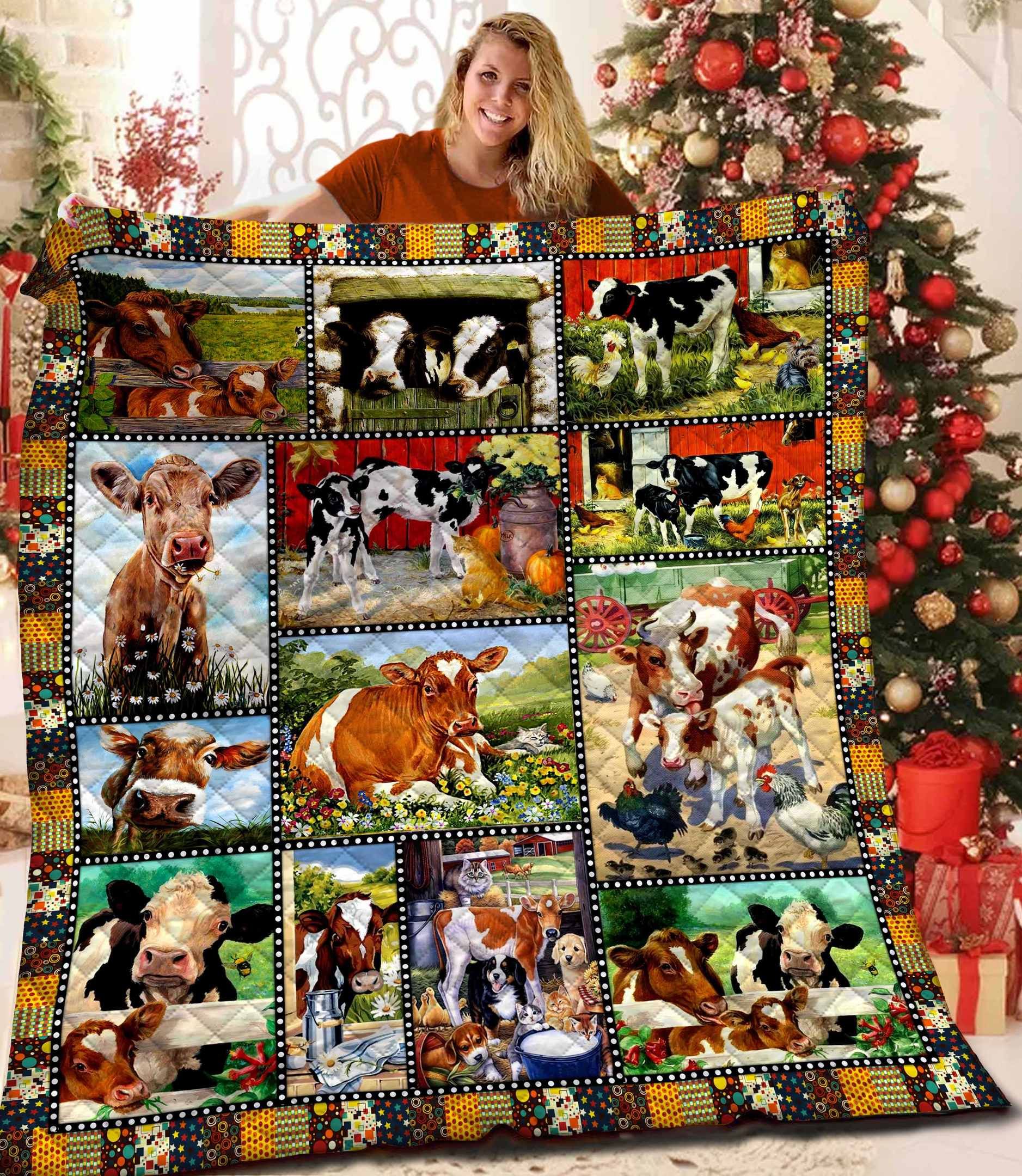 Cow Quilt Blanket BBB081116NL