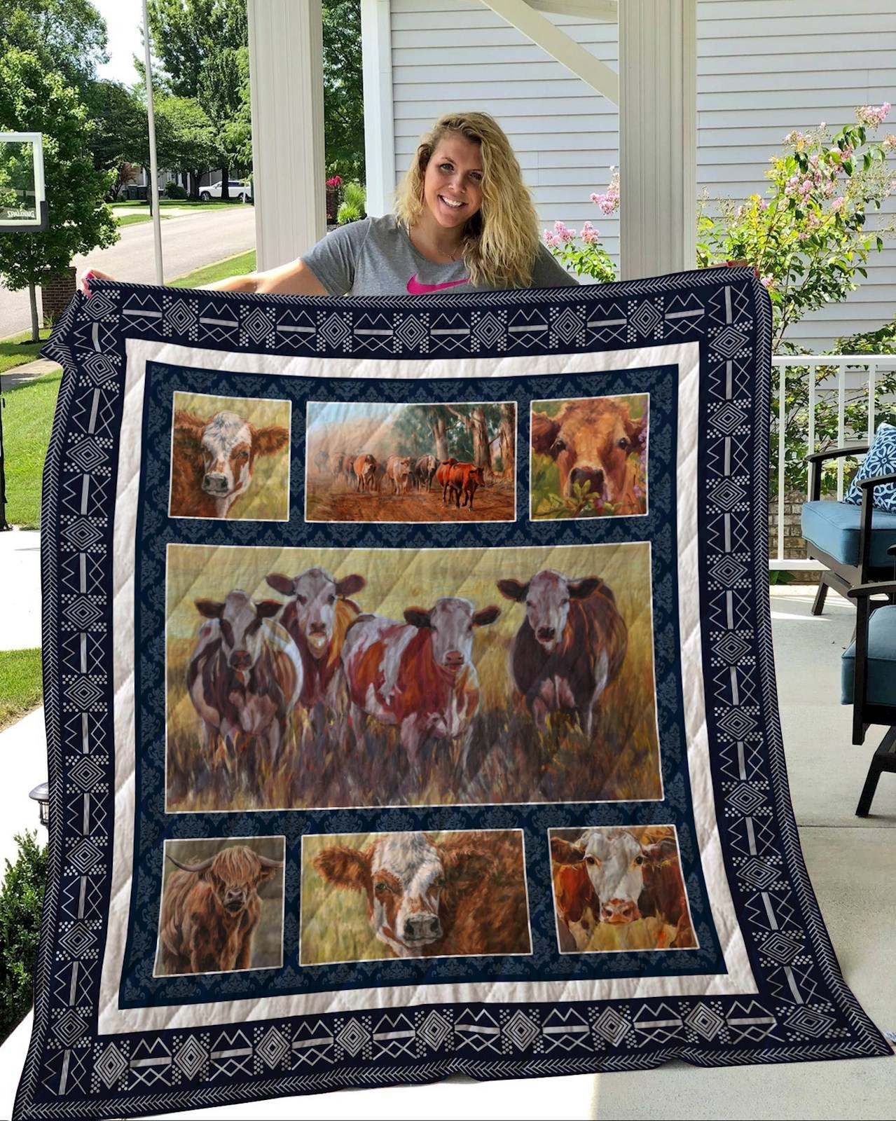 Cow Quilt Blanket DHC2911169VT