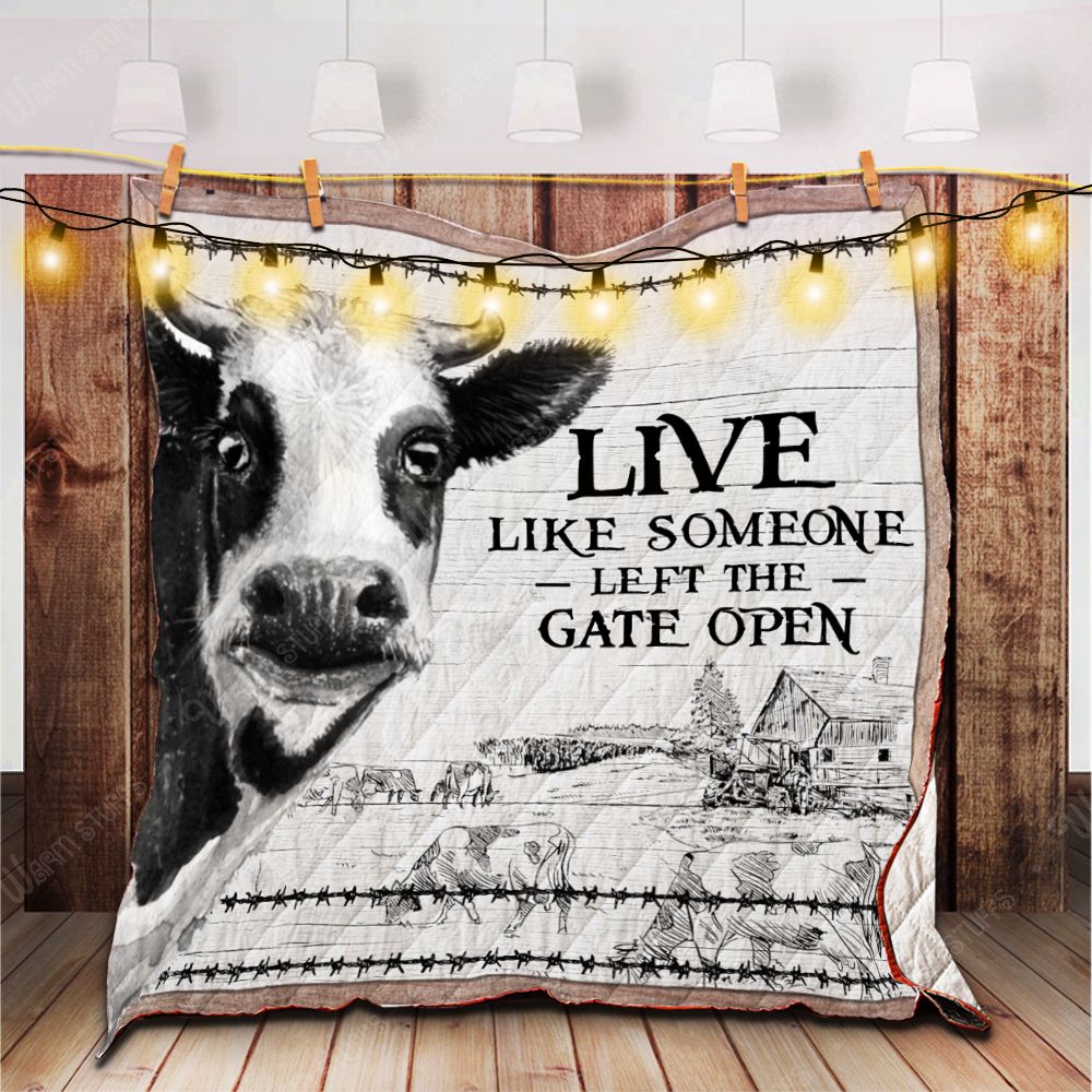 Cow Quilt Blanket Lb254B Dhc1312615Dd