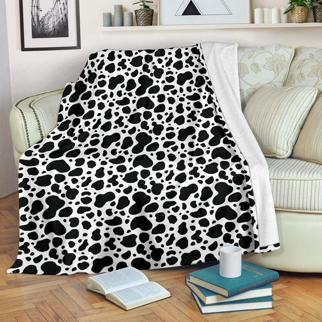 Cow Skin Pattern Sherpa Fleece Blanket