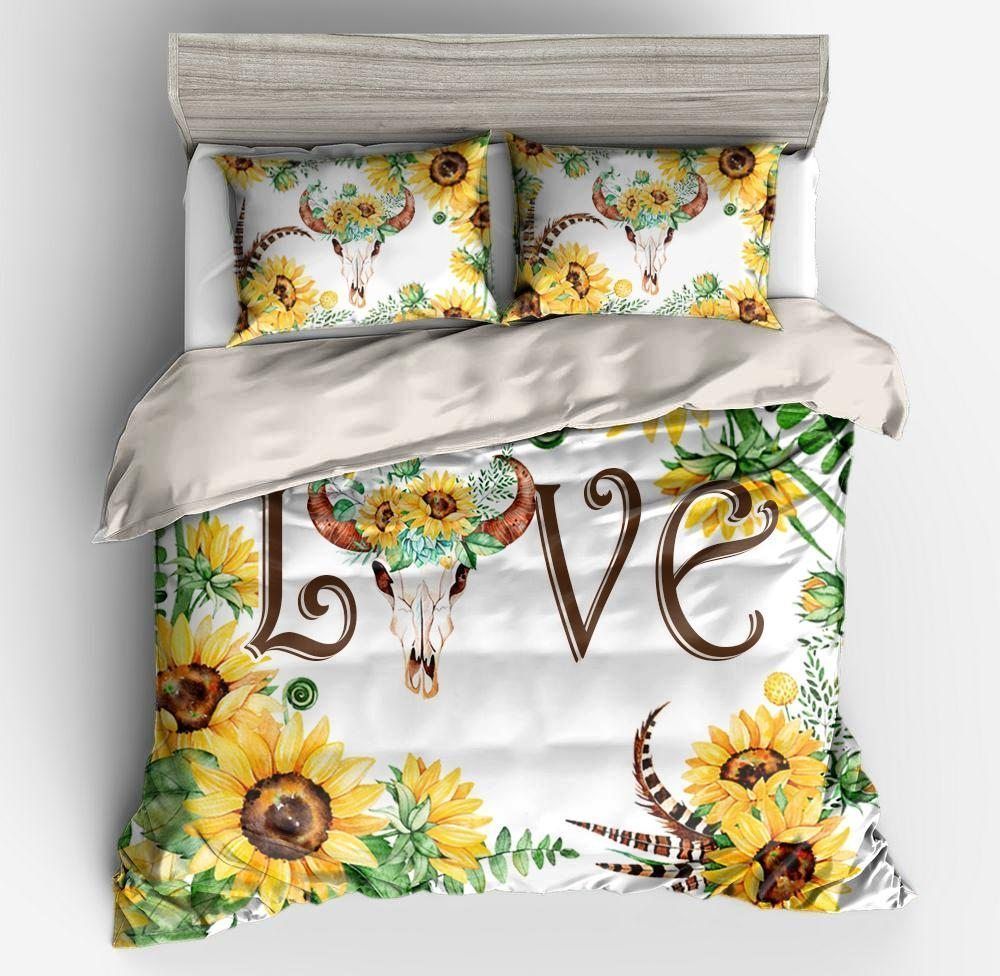 Cow sunflower Bedding Set